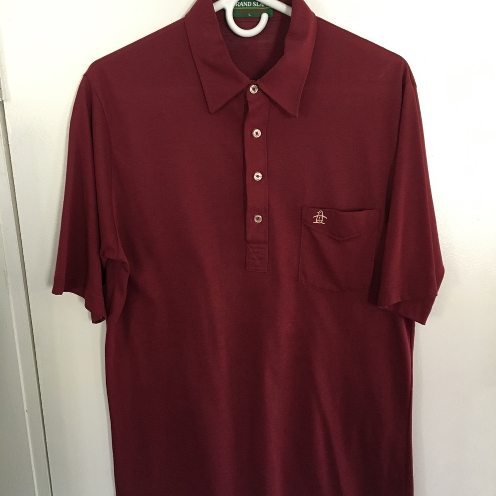 Munsingwear Penguin vintage red cotton blend polo